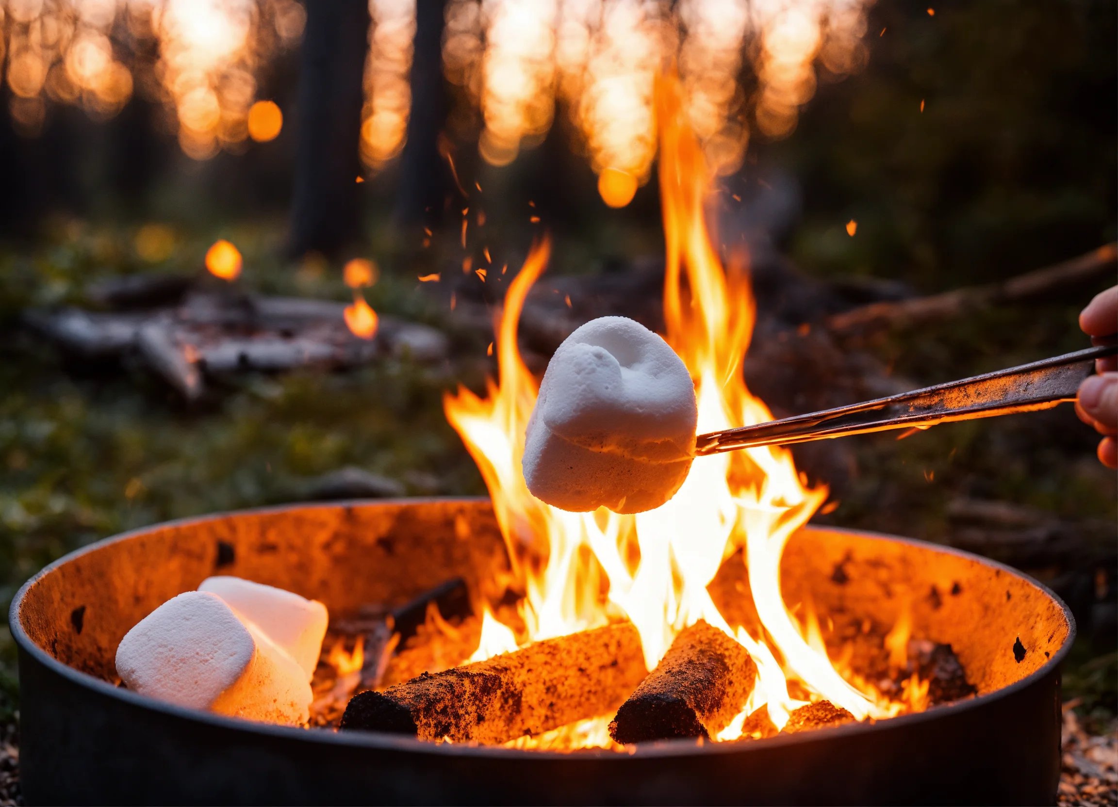 marshmallow-toasting Découvrez l'Art de Griller des Chamallows avec un Chalumeau de Cuisine